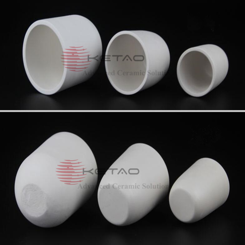 99.5% Al2O3 C799 Alumina Ceramic Crucible for Metal Melting in Laboratory